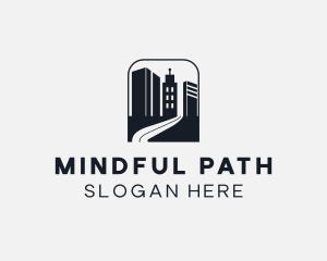 Building Road Pathway logo design