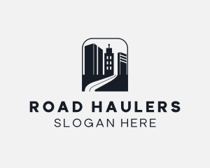 Building Road Pathway logo design