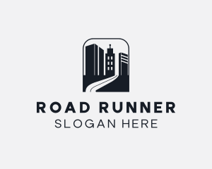 Building Road Pathway logo design