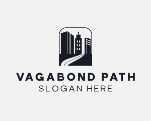 Building Road Pathway logo design