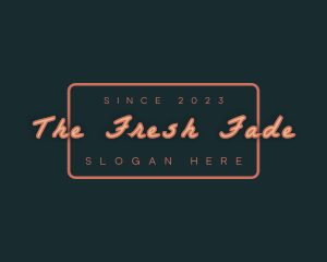 Retro Shop Business logo design