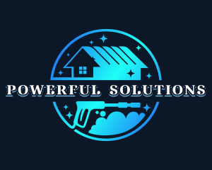 Pressure Washer Sanitation Housekeeping logo design