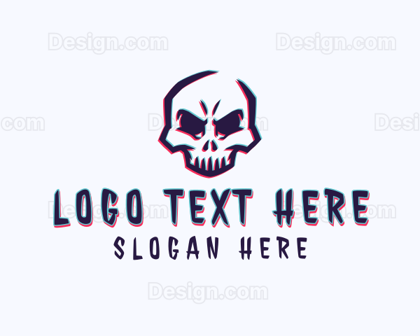 Game Skull Anaglyph Logo