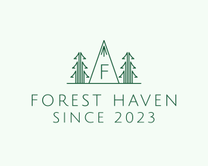 Pine Tree Forest logo design