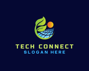 Solar Panel Leaf logo