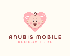 Cute Baby Heart logo design