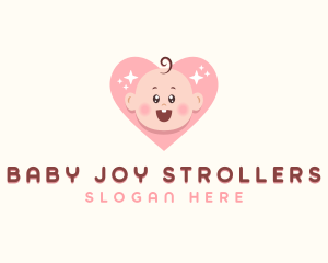 Cute Baby Heart logo design