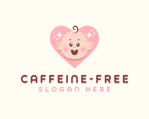 Cute Baby Heart logo design