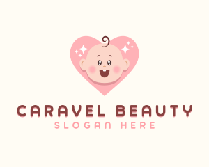 Cute Baby Heart logo design