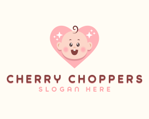 Cute Baby Heart logo design