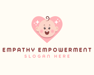 Cute Baby Heart logo design