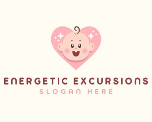 Cute Baby Heart logo design