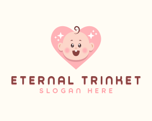 Cute Baby Heart logo design