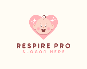 Cute Baby Heart logo design