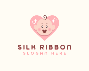 Cute Baby Heart logo design