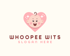 Cute Baby Heart logo design