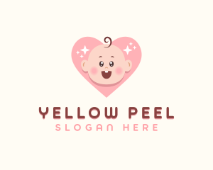 Cute Baby Heart logo design