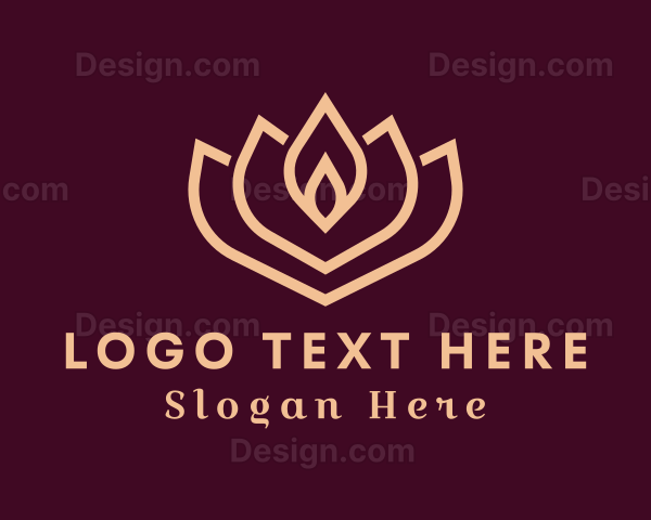 Lotus Flower Yoga Logo