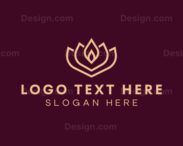 Lotus Flower Yoga Logo