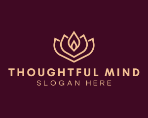 Lotus Flower Yoga logo design