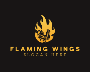 Fire Chicken Grilling Restaurant logo design