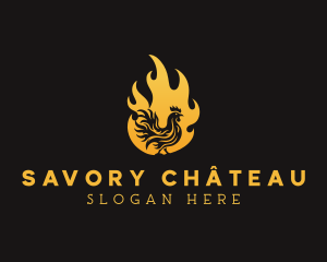 Fire Chicken Grilling Restaurant logo design