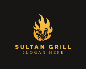 Fire Chicken Grilling Restaurant logo design