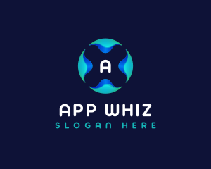 Artificial Intelligence Tech App logo design