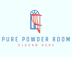 Window Room Curtain logo design