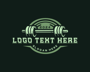 Barbell Gym Exercise  Logo