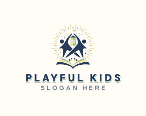 Kids Daycare Learning logo design