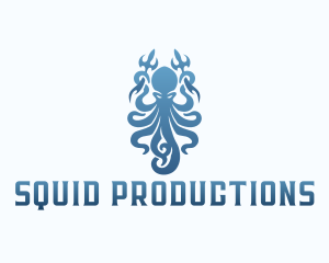 Mythical Squid Monster logo