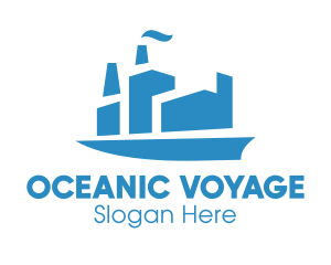 Blue Cargo Ship  logo