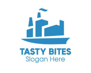 Blue Cargo Ship  logo