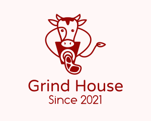 Cow Meat Grinder  logo design