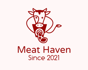 Cow Meat Grinder  logo design