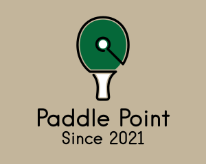 Table Tennis Paddle logo design