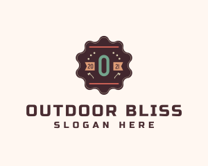 Wood Lumberjack Badge  logo design