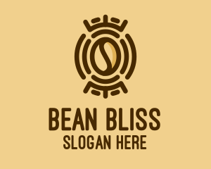 Tribal Coffee Bean  logo design