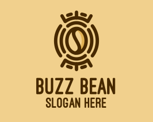 Tribal Coffee Bean  logo design