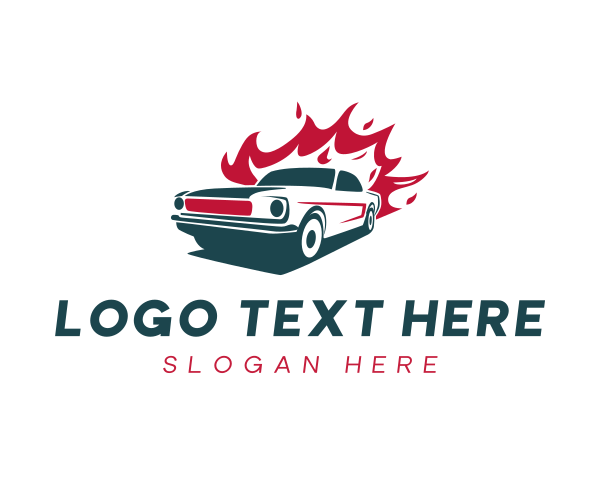 Burning logo example 3