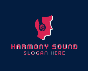 Headphones DJ Sound Logo