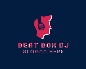 Headphones DJ Sound logo design