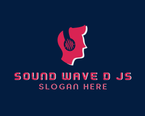 Headphones DJ Sound logo design