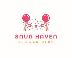 Balloon Party Event Logo