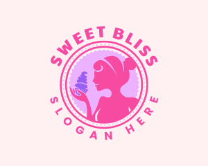 Lady Cupcake Bakery logo design