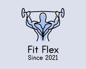 Muscle Gym Fitness Man  logo