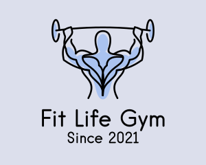 Muscle Gym Fitness Man  logo