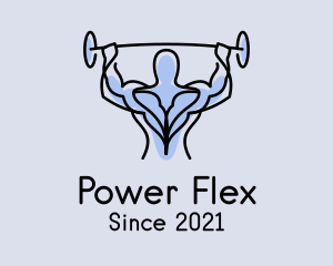 Muscle Gym Fitness Man  logo