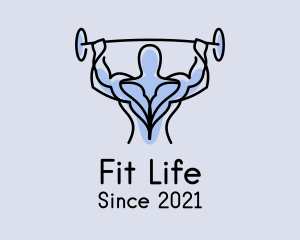 Muscle Gym Fitness Man  logo